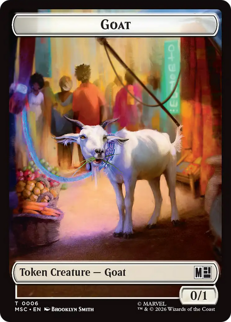 Marvel Super Heroes Commander - Goat (#6) Token | Marvel Super Heroes Commander、Magic: The Gathering、kayou