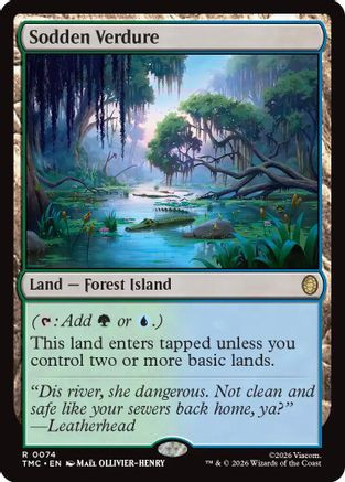Sodden Verdure (TMC-074) - Commander: Teenage Mutant Ninja Turtles、Wizards of the Coast、kayou