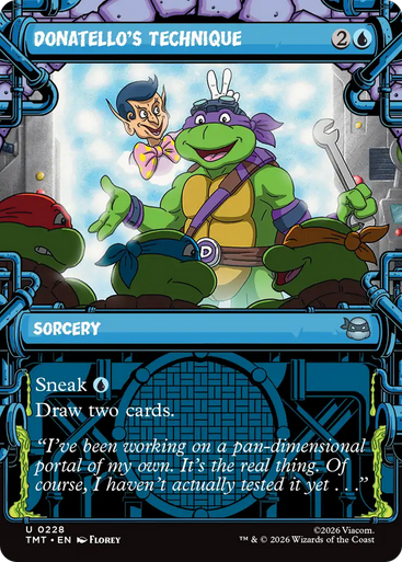 Donatello's Technique (Showcase Frame) | Teenage Mutant Ninja Turtles、Magic: The Gathering、kayou