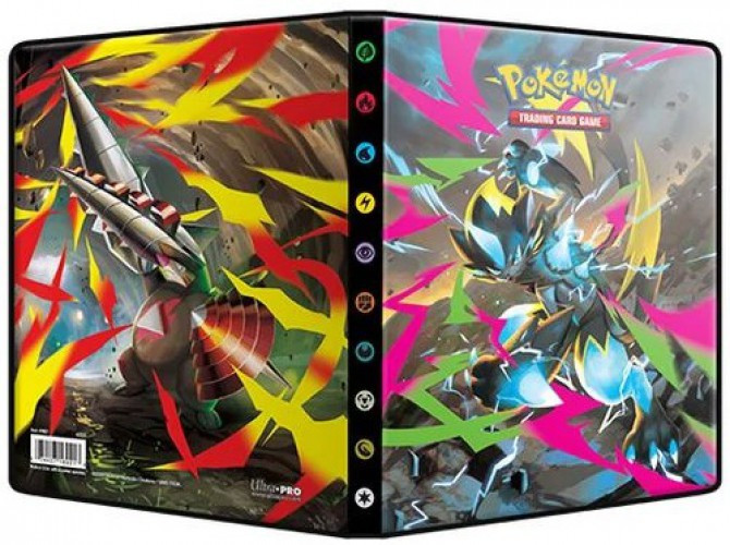 Ultra Pro Pokemon Trading Card Game Mega Evolution Pitch Black 4-Pocket Portfolio、ToyWiz、kayou