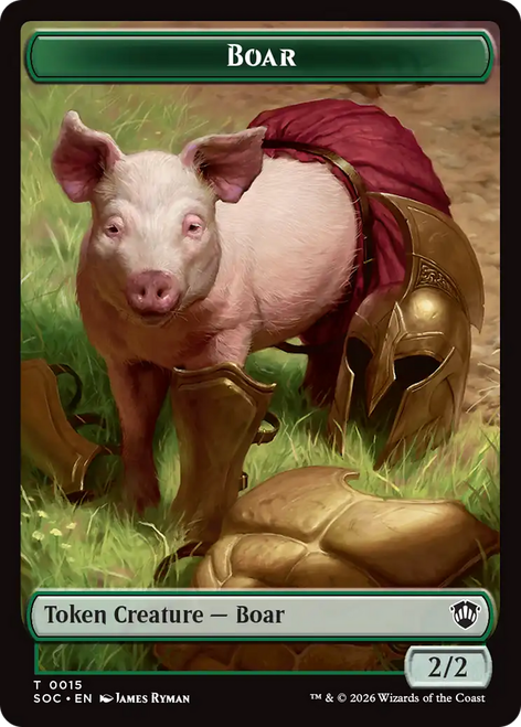 Secrets of Strixhaven Commander - Boar Token | Secrets of Strixhaven Commander、Magic: The Gathering、kayou