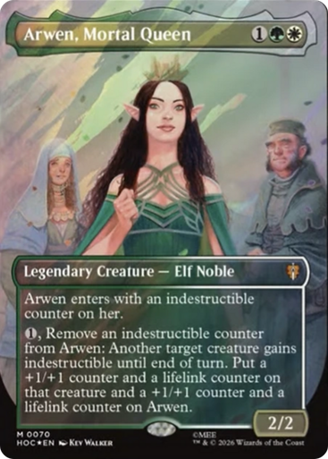 Arwen, Mortal Queen (Borderless Art Surge Foil) | The Hobbit Commander、Magic: The Gathering、kayou
