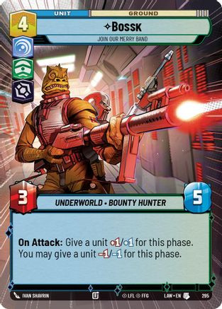 Bossk - Join Our Merry Band (Hyperspace) (295) - A Lawless Time、Fantasy Flight Games、kayou
