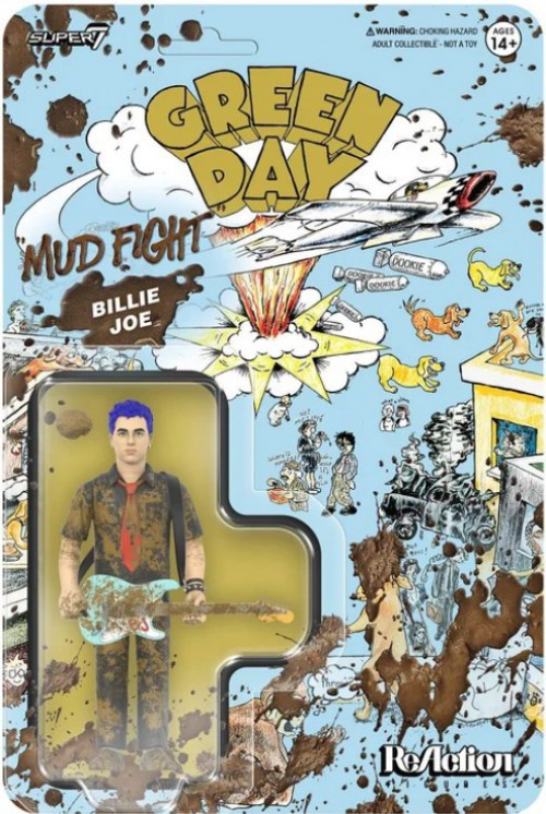 Green Day ReAction Billie Joe Armstrong Action Figure Mud Fight、ToyWiz、kayou