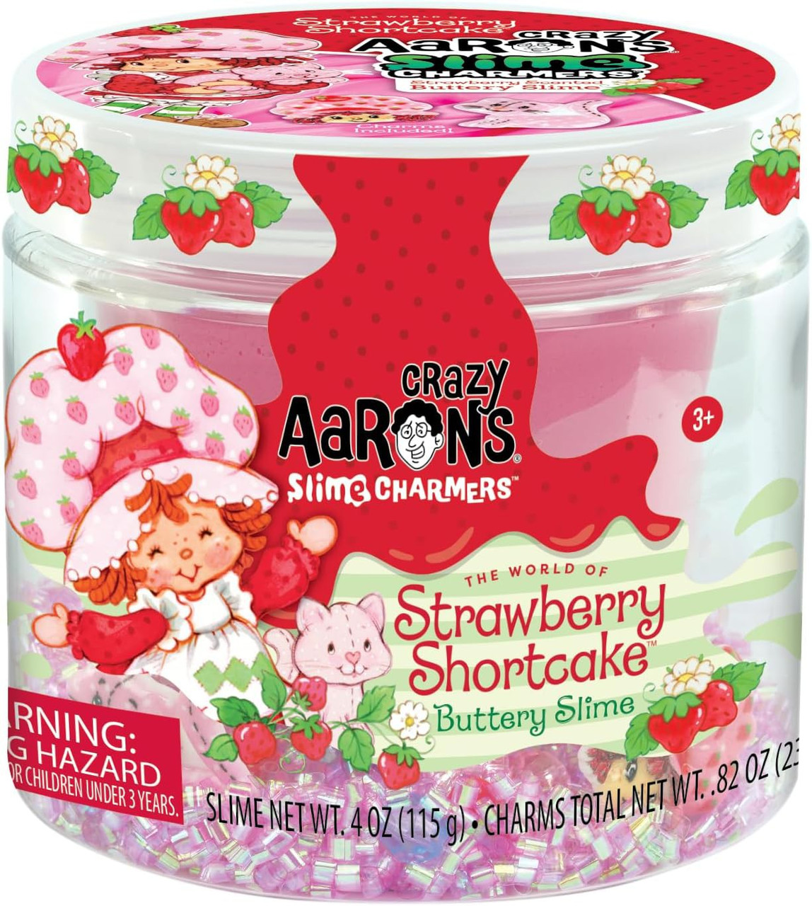 Crazy Aaron's Strawberry Shortcake Slime Charmers Buttery 2.1Oz Slime、ToyWiz、kayou