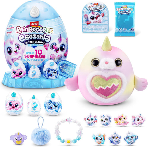 Rainbocorns Eggzania Frozen Mania! Walrus Mystery Egg Plush 10 Surprises!、ToyWiz、kayou