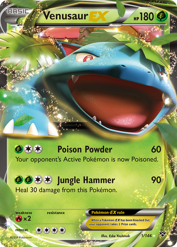 Venusaur-EX 1/146 - XY Holofoil (HP)、The Pokémon Company、kayou