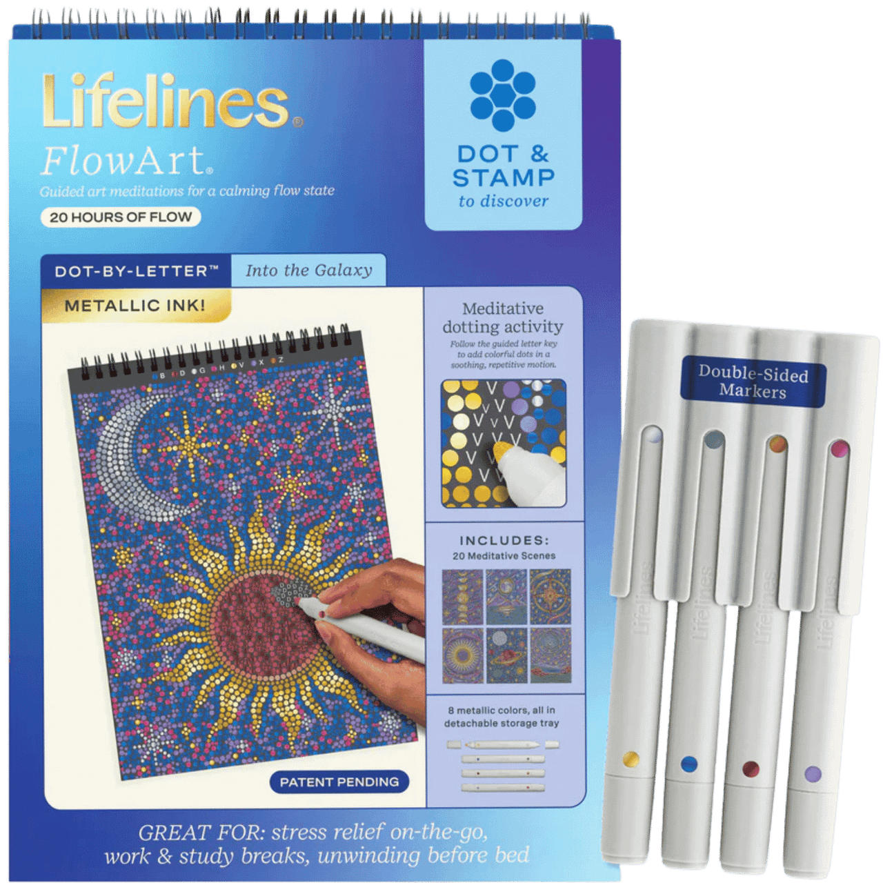 Lifelines FlowArt: Dot-by-Letter - Into the Galaxy (Metallic Ink)、Lifelines、kayou