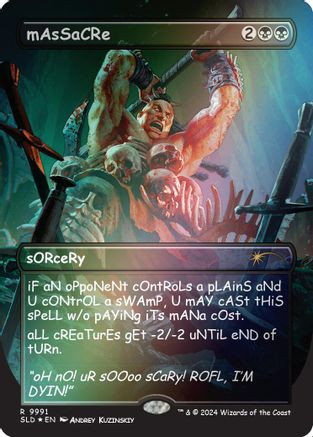 mAsSaCRe (Rainbow Foil) (SLD-9991) - Secret Lair Drop Series Foil、Wizards of the Coast、kayou