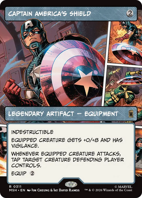Captain America's Shield (Borderless Panel Foil) | Marvel Super Heroes、Magic: The Gathering、kayou