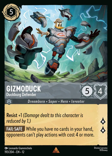 Gizmoduck - Duckburg Defender (Foil) | Wilds Unknown、Disney Lorcana、kayou
