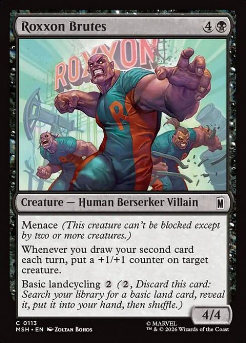 MtG Marvel Super Heroes Common FOIL Roxxon Brutes #113、ToyWiz、kayou