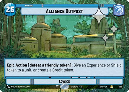 Alliance Outpost (Hyperspace Foil) (529) - A Lawless Time Foil、Fantasy Flight Games、kayou