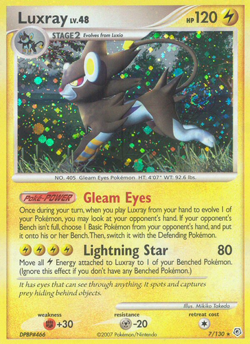 Luxray 7/130 - Diamond Pearl Holofoil (HP)、The Pokémon Company、kayou