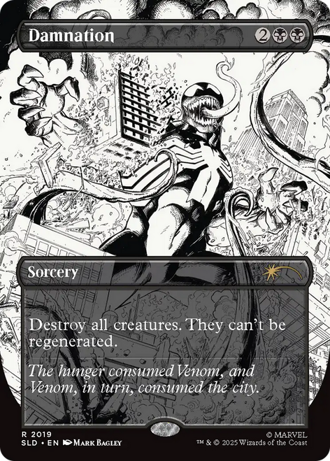 Damnation (Foil) (Secret Lair - Marvel's Spider-Man: Venom Unleashed Inks) | Secret Lair Drops、Magic: The Gathering、kayou