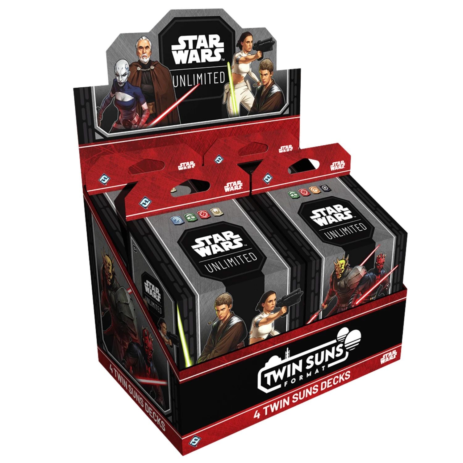 Star Wars: Unlimited - 2026 Twin Suns Deck Display (Set of 4)、Star Wars、kayou