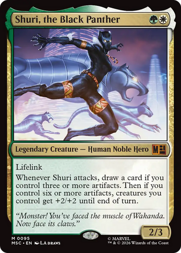 Shuri, the Black Panther (Foil) | Marvel Super Heroes Commander、Magic: The Gathering、kayou