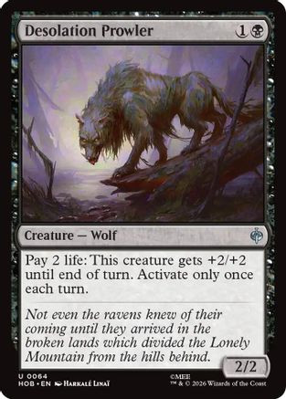 Desolation Prowler (HOB-064) - The Hobbit Foil、Wizards of the Coast、kayou