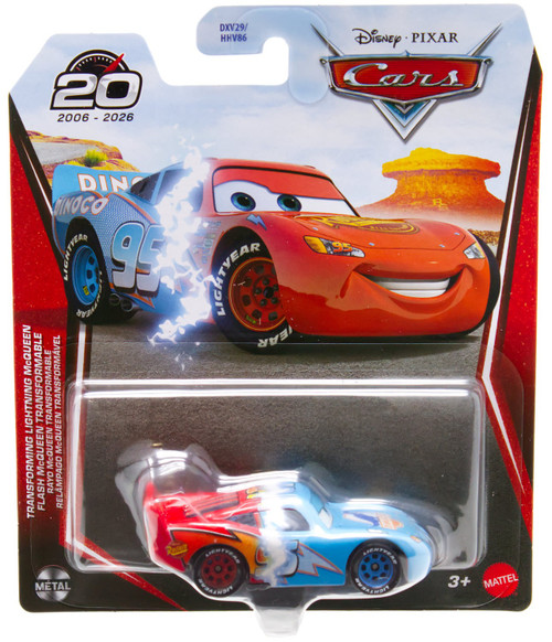 Disney / Pixar Cars 20th Anniversary Metal Transforming Lighting McQueen Diecast Car、ToyWiz、kayou