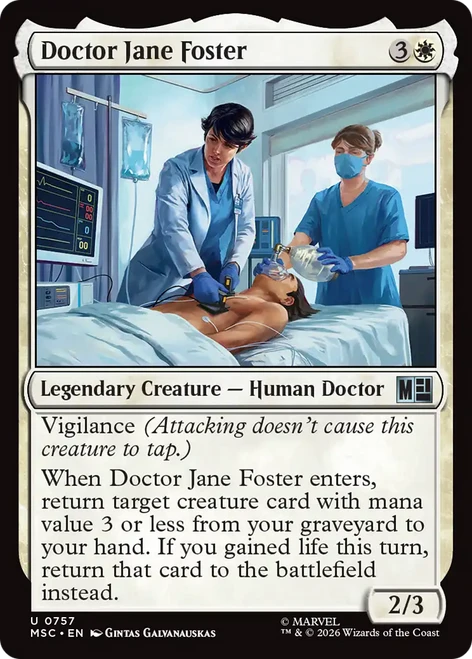 Doctor Jane Foster (Foil) | Marvel Super Heroes Commander、Magic: The Gathering、kayou