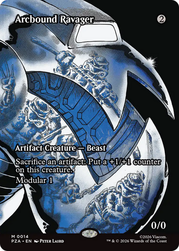 Arcbound Ravager (Borderless Source Material Foil) | Teenage Mutant Ninja Turtles Source Material、Magic: The Gathering、kayou