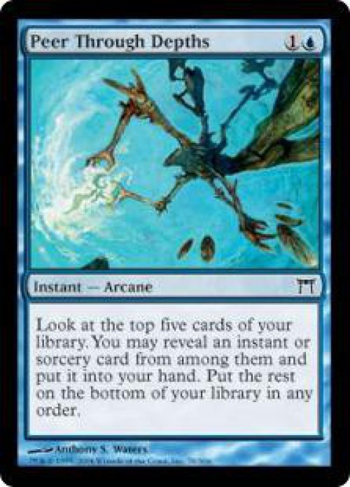 MtG Champions of Kamigawa Common Peer Through Depths #78 Moderately Played、ToyWiz、kayou