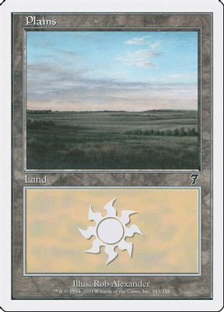 Plains (343) (7ED-343) - 7th Edition、Wizards of the Coast、kayou