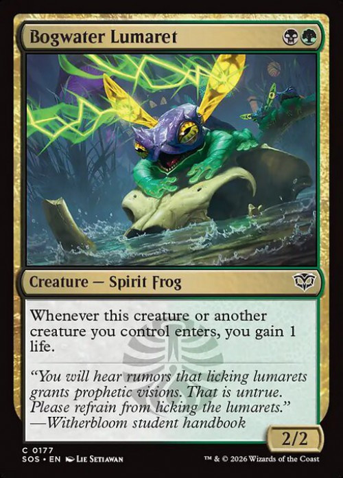 MtG Secrets of Strixhaven Common FOIL Bogwater Lumaret #177、ToyWiz、kayou
