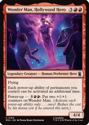 Wonder Man, Hollywood Hero (MSH-160) - Marvel Super Heroes Foil、Wizards of the Coast、kayou