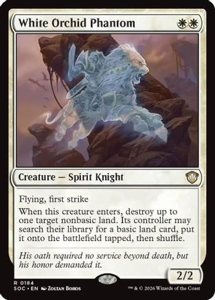 White Orchid Phantom (SOC-184) - Commander: Secrets of Strixhaven、Wizards of the Coast、kayou