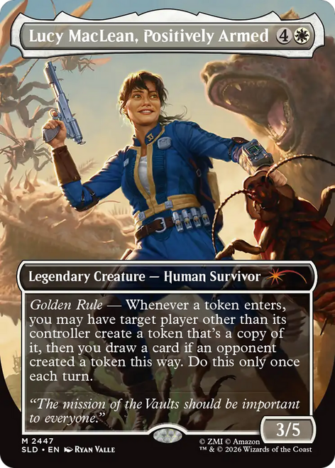 Lucy MacLean, Positively Armed (Foil) (Secret Lair - Fallout: Beyond Vault 33) | Secret Lair Drops、Magic: The Gathering、kayou