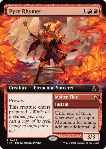 Pyre Rhymer // Molten Tide (Extended Art) | Reality Fracture、Magic: The Gathering、kayou