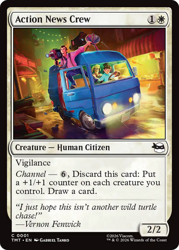 Action News Crew (Foil) | Teenage Mutant Ninja Turtles、Magic: The Gathering、kayou