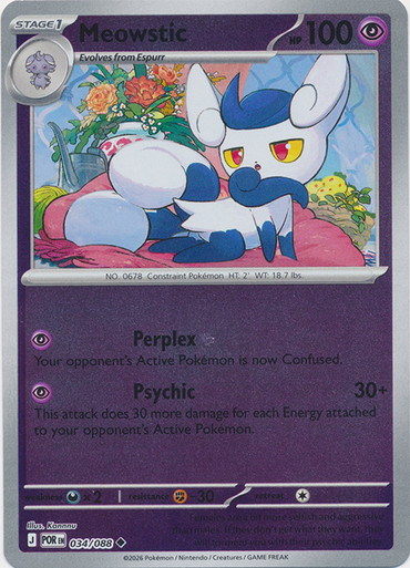 ME Perfect Order 034/088 Meowstic (Reverse Holo)、Pokemon、kayou