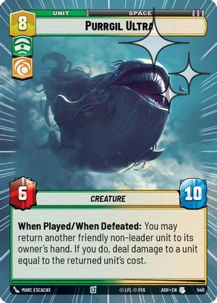 Purrgil Ultra (Hyperspace Foil) (540) - Ashes of the Empire Foil、Fantasy Flight Games、kayou