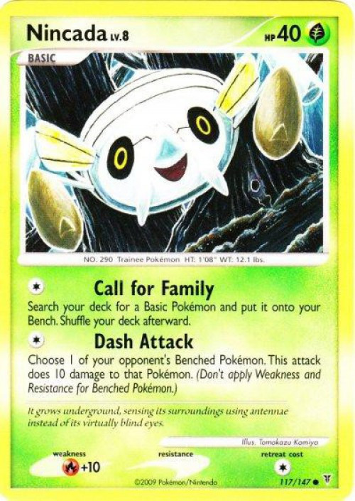 Pokemon Platinum Supreme Victors Common Nincada #117 Moderately Played、ToyWiz、kayou