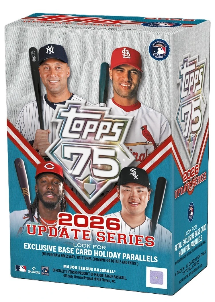 MLB Topps Trading Cards 2026 Update Series Baseball Trading Card BLASTER Box 6 Packs (Pre-Order ships December)、ToyWiz、kayou