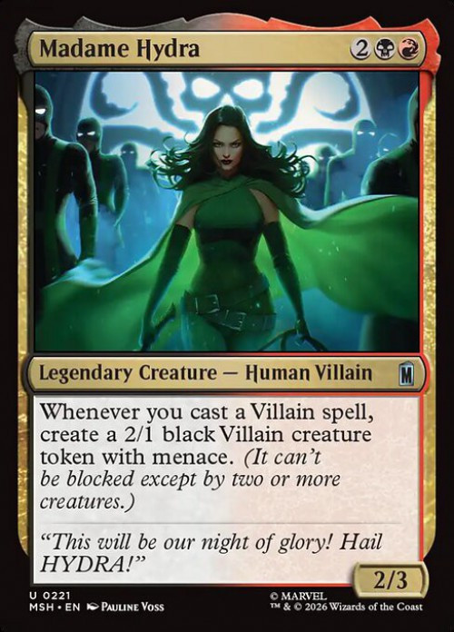 MtG Marvel Super Heroes Uncommon Madame Hydra #221、ToyWiz、kayou