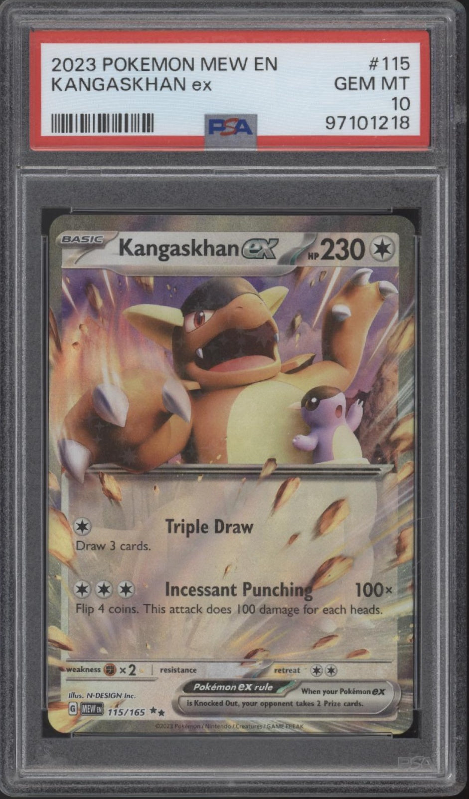 Kangaskhan ex Pokemon 151 #115 PSA 10 #1、Collector Store LLC Gaming、kayou