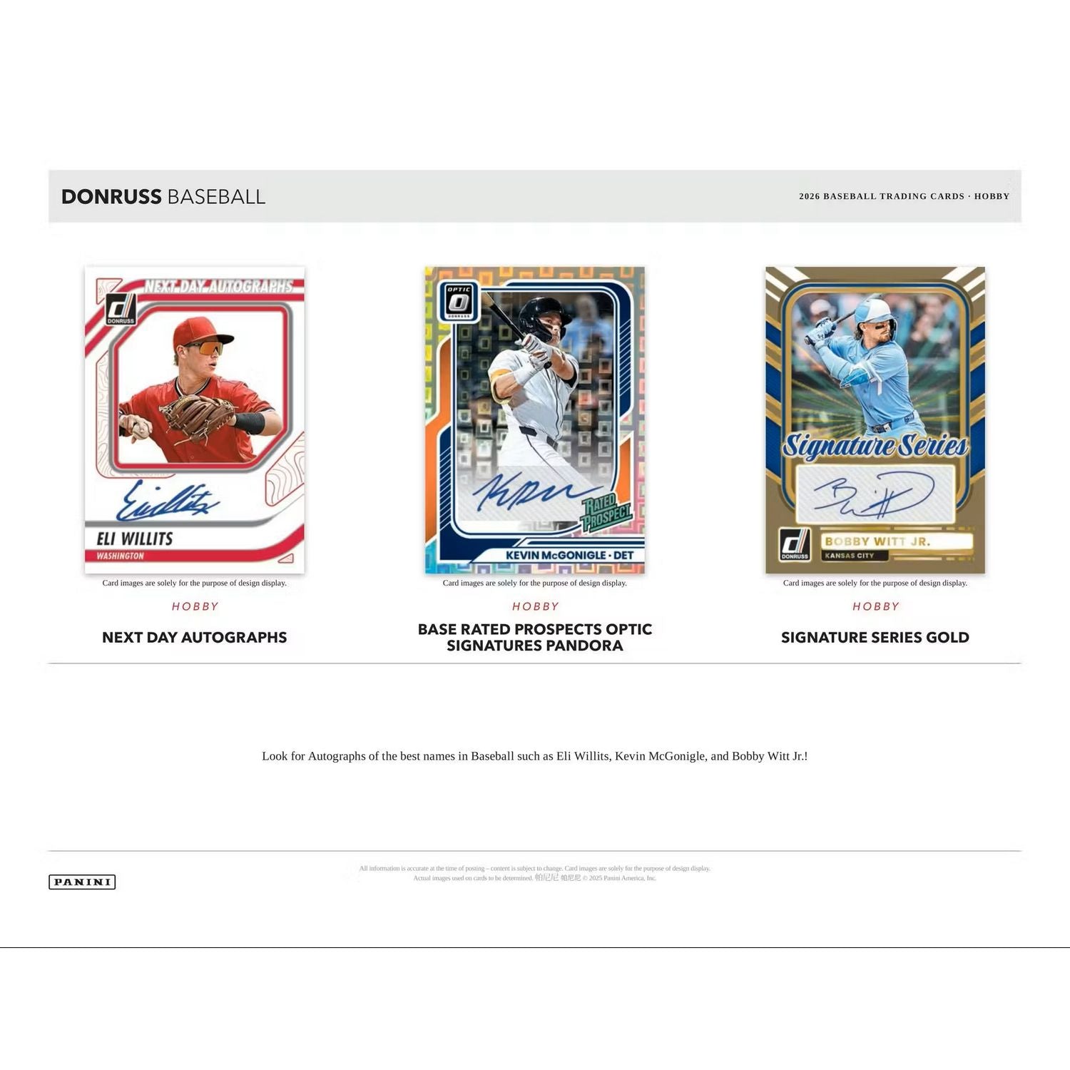 2026 Panini Donruss Baseball Hobby Box、Panini、kayou
