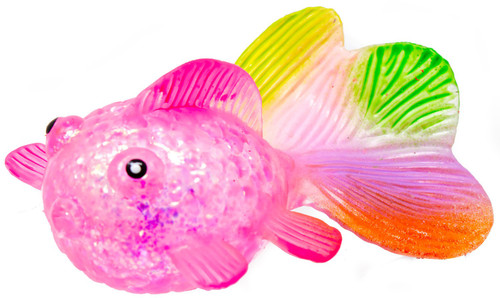 Squish Sparkle Goldfish PINK 3.5-Inch Squeeze Toy、ToyWiz、kayou