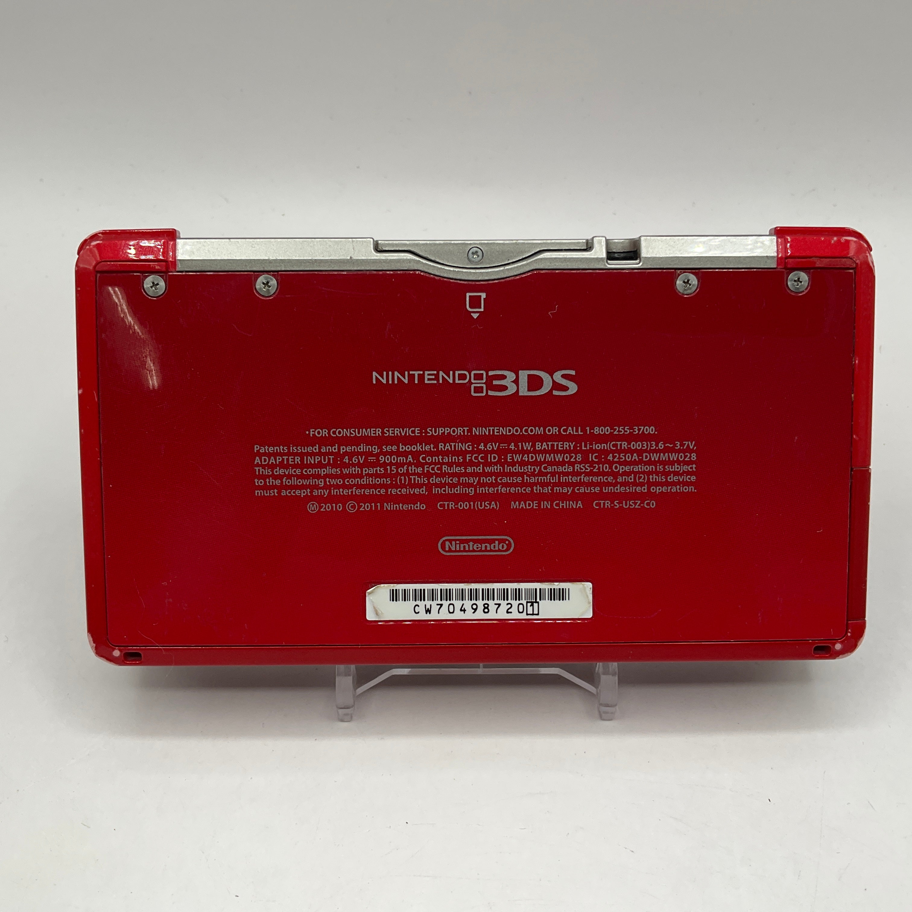 Nintendo 3DS Flame Red System No Charger or Stylus Used、Collector Store LLC - VG、kayou