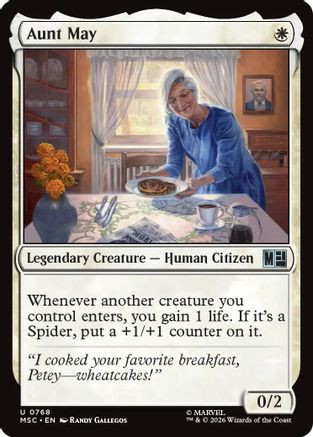 Aunt May (MSC-768) - Commander: Marvel Super Heroes、Wizards of the Coast、kayou