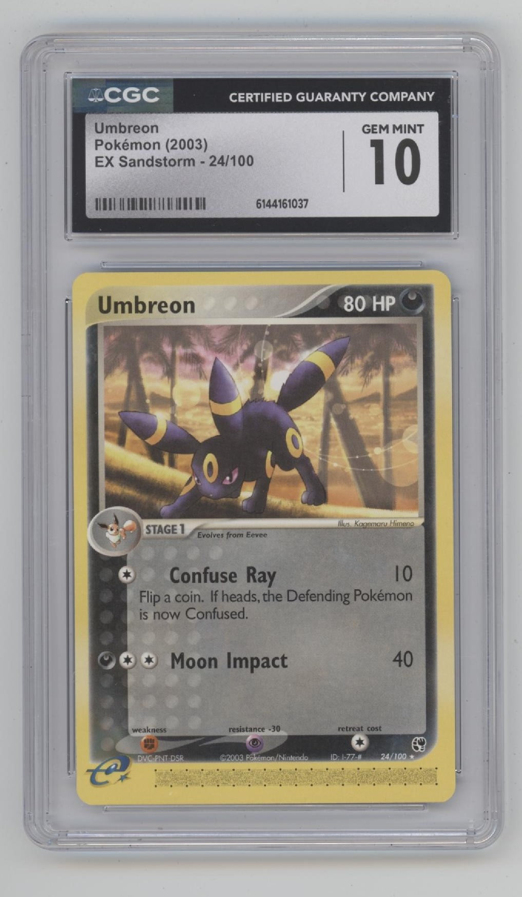 Umbreon Pokemon EX Sandstorm #24 CGC 10、Collector Store LLC Gaming、kayou