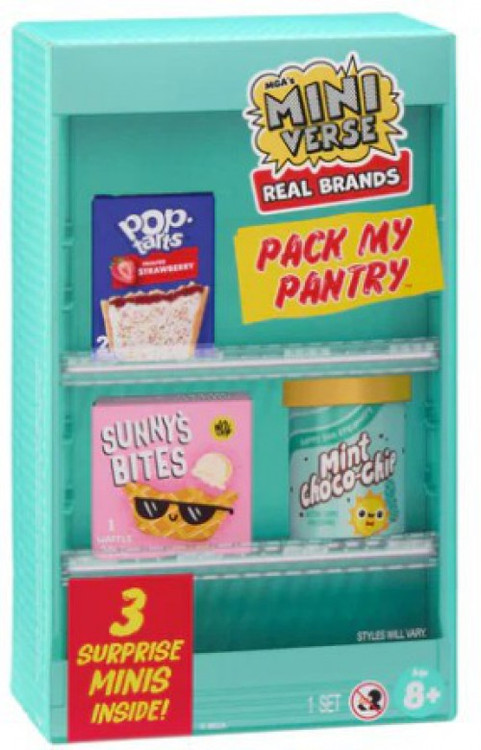 Miniverse Real Brands Pack My Pantry Mystery Set 3 Surprise Minis Inside!、ToyWiz、kayou