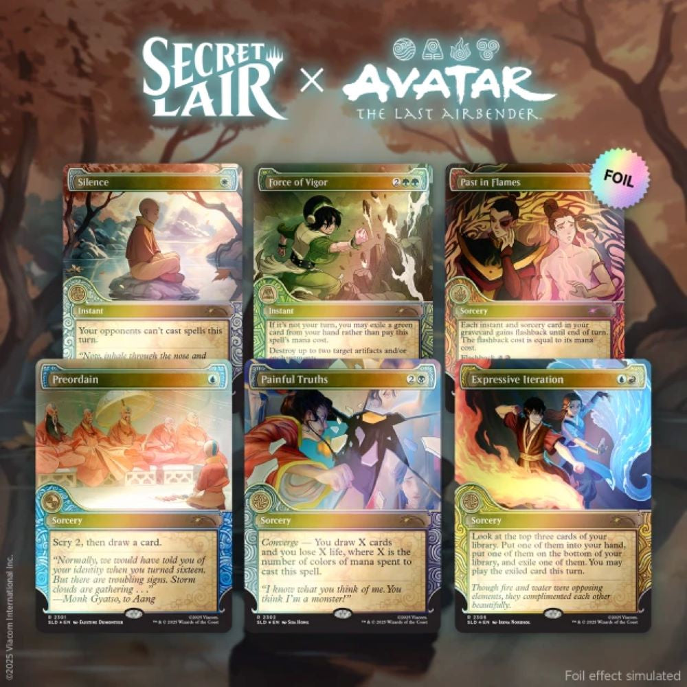Magic the Gathering Avatar the Last Air Bender Secret Lair - One With The Elements Rainbow Foil、Magic the Gathering、kayou