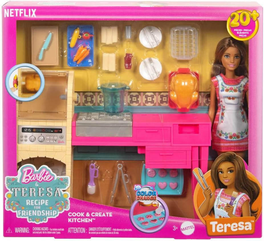 Barbie and Teresa Recipe for Friendship Cook & Create Kitchen Doll & Playset、ToyWiz、kayou
