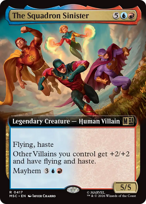 The Squadron Sinister (Extended Art) | Marvel Super Heroes Commander、Magic: The Gathering、kayou