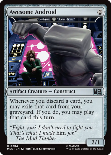Containment Construct Awesome Android (Surge Foil) | Marvel Super Heroes Commander、Magic: The Gathering、kayou