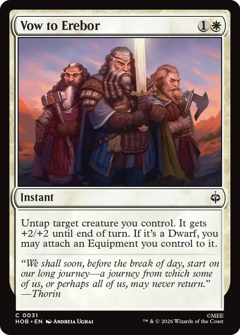 Vow to Erebor (Foil) | The Hobbit、Magic: The Gathering、kayou